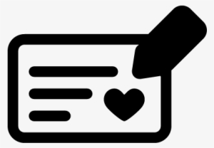 Pencil Writing A Love Letter Vector - Carta Icon Png