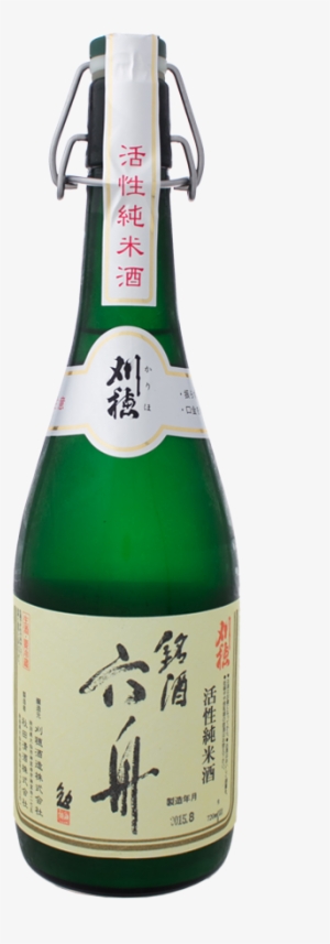 Kariho Rokushu Sparkling Sake 720ml - Sake Png