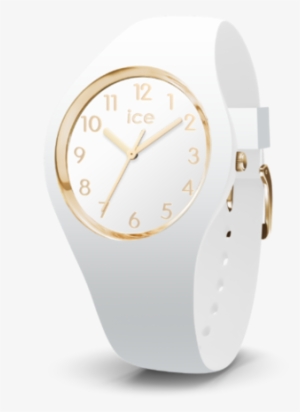 Glam White Watch With Gold Numbers - Ice-watch Ice Glam White Gold Number Watch 014759