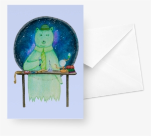 Cartão Space Ghost-bear De Giulia Massagliana - Child Art
