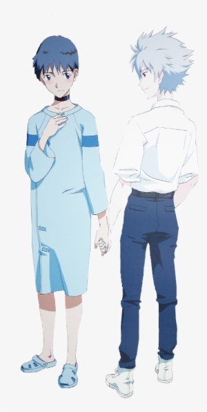 “ Here's Another Kaworu And Shinji Transparent Png - Shinji Ikari