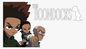 The Boondocks Tv Show Image With Logo And Character - Boondocks Poster