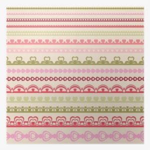 Set Of Hand Drawn Lace Paper Punch Borders - Drawing