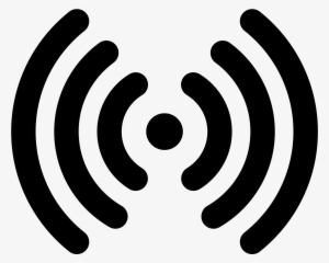 Radio Waves Filled Icon - Radio Waves Icon Png