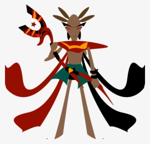 Free Mage With Anubis Staff - Clip Art