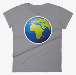 Women's Emoji T Shirt - Planet Earth Tshirt Save Our Planet Stop Climate Change
