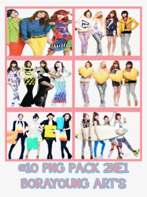 #10 Png Pack With 2ne1 - Scream [cd+dvd Limited Edition Type