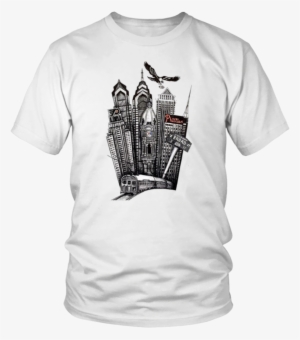 Philadelphia Skyline Tee Shirt - Unisex Cofee Lovers Trendy & Stylish T Shirts