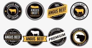 Vecteur Angus Beef Labels