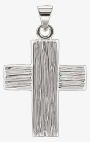 Rugged Cross - Jewelryweb.com Sterling-silver Men's Ridged Cross 24-inch