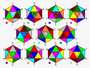 Dosiero - Hemi-icosahedron Coloured - Svg - Icosahedron Coloring