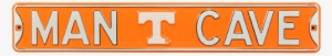 Tennessee Vols “man Cave” Authentic Street Sign - Tan