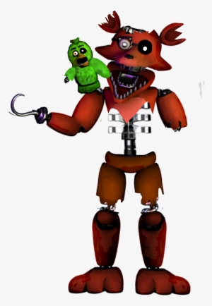 Fnaf Stylized Withered Foxy Png Foxy Withered Fnaf Unwithered