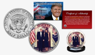 Donald & Melania Trump Christmas Jfk Half Dollar U - 50th Anniversary Special 50 Year Logo 2014 Jfk Kennedy