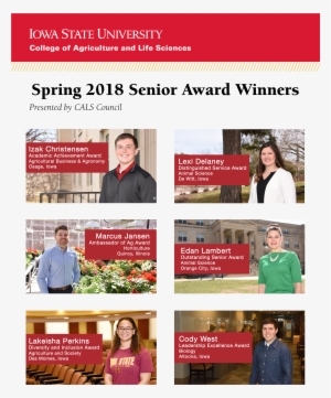 College Of Agriculture And Life Sciences Spring 2018 - Iowa State University