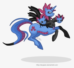 Mysweetqueen, Hydreigon, Pokémon, Ponified, Safe, Solo - Cartoon