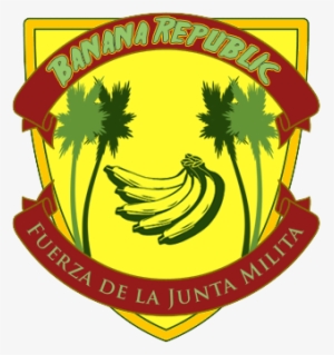 Official Coat Of Arms Of The Banana Republic - Coat Of Arms With Banana