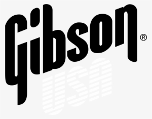 Gibson Usa Logo Black And White - Gibson Usa T Shirt