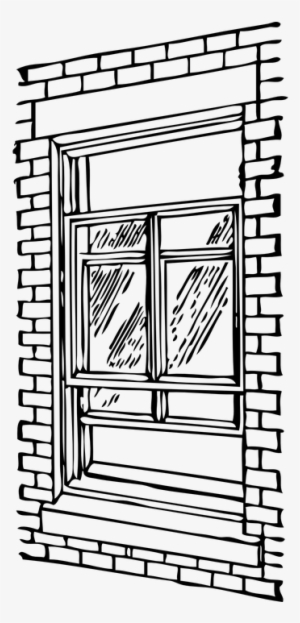 Showdown In The Brick Castle - Window Clipart Black And White Png