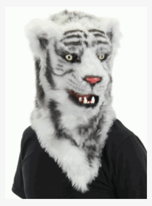 White Tiger Mouth Mover Mask At Cosplay Costume Closet - Mouth Mover Mask Tiger