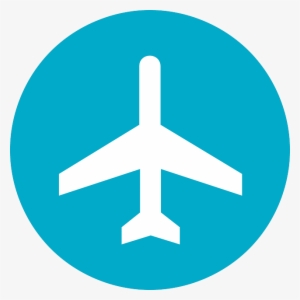 Avião - Blue Airplane Icon