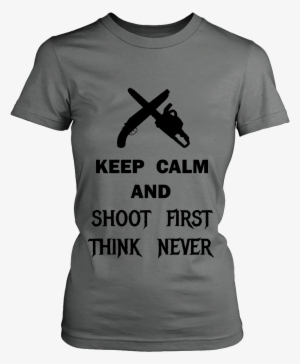 Shoot First Think Never Ash Williams - Here For The Boos (ladies). - District Made Womens