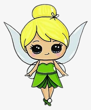 tinkerbell campanita disney princes - cute drawing easy fairy