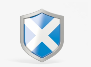 Illustration Of Flag Of Scotland - Scotland Flag In Shield