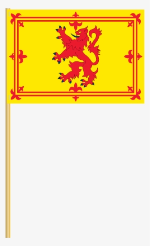 Scotland Royal Banner Cotton Stick Flag - Scotland Royal Lion Rampant Flag Decal