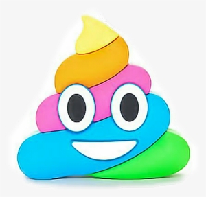Rainbow Poop Emoji Png