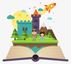 Tarina Es La Aplicación Para Tablets Con La Que Niños - Free Clipart Fairy Tale Book Transparent