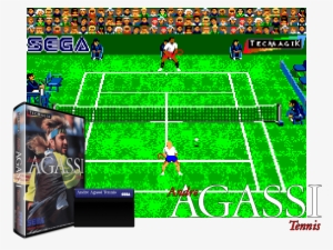 Andre Agassi Tennis Sega Master System - Andre Agassi Tennis