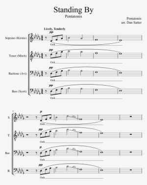 Standing By Sheet Music Composed By Pentatonix Arr - Document