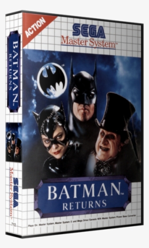 Sega Master System 3d Box Pack - Sega Master System Game Batman Returns