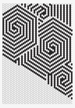 Optical Illusion Hood Bead Pattern - Geometric Optical Illusions Tutorials
