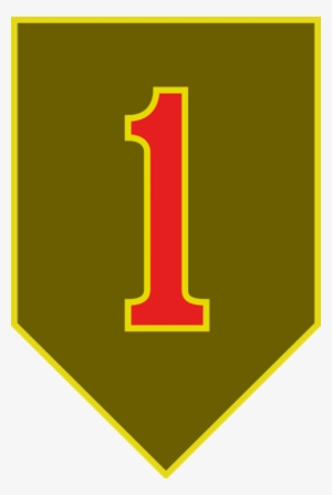 Carved Plaque Of The Insignia Of The 1st Infantry Division - 1st Infantry Division