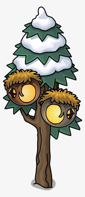 Wilds Puffle Treehouse In-game - Cartoon
