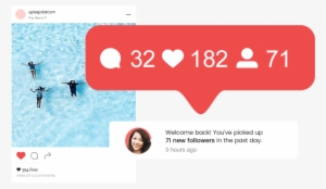 A Notification Indicating An Increase Of Your Instagram - Instagram New Followers