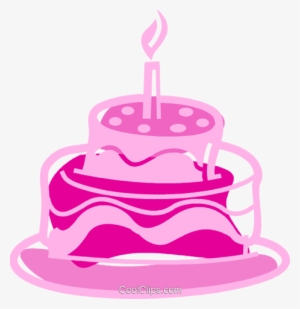 Torta De Cumpleaños Libres De Derechos Ilustraciones - Bolo De Aniversario Png