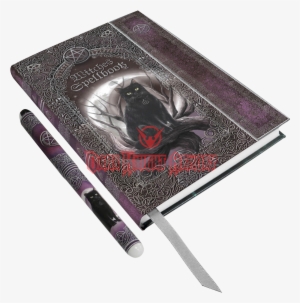 Black Cat Embossed Spell Book With Pen - Luna Lakota Notitieboek Met Pen