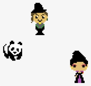 Once Upon A Time And Panda - Pixel Art Once Upon A Time