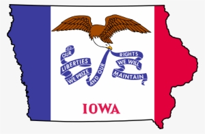 Cruz Captures Iowa As Predicted, Sanders Heads Off - Iowa Map And Flag