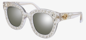 Fashion Glasses Png - Gucci Clear Star Sunglasses