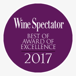 Wine Spectator No Glasses 2017 Best Of - Wine Spectator Award Of Excellence 2018