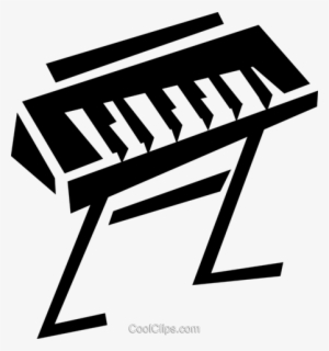 Keyboards/piano Royalty Free Vector Clip Art Illustration - Piano With Stand Clipart