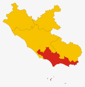 Map Of Province Of Latina - Province Lazio