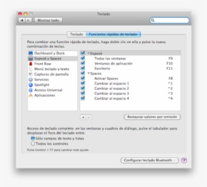 Accsos Directos Teclado - Mac