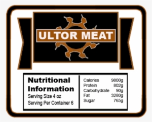 Ultor Meat Label - Meat