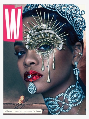 Mobile Collier Chien Medusa Bijoux Tabous Art Moderne - W Magazine Rihanna 2016