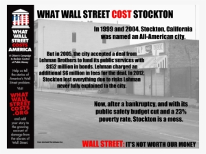 Wall Street Cost Stockton - Stockton Ca Poverty